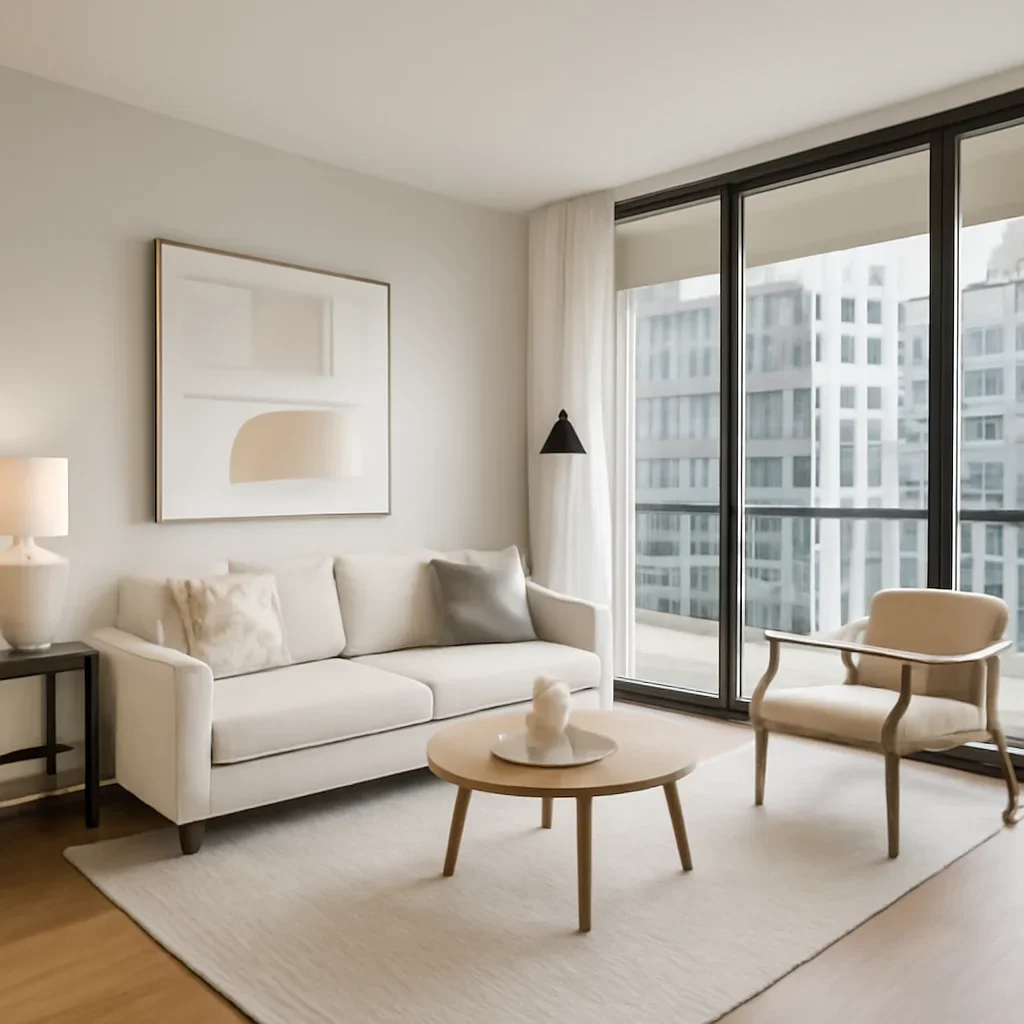 Supporting blog image illustrating can virtual staging help sell a condo? with design details and polished composition