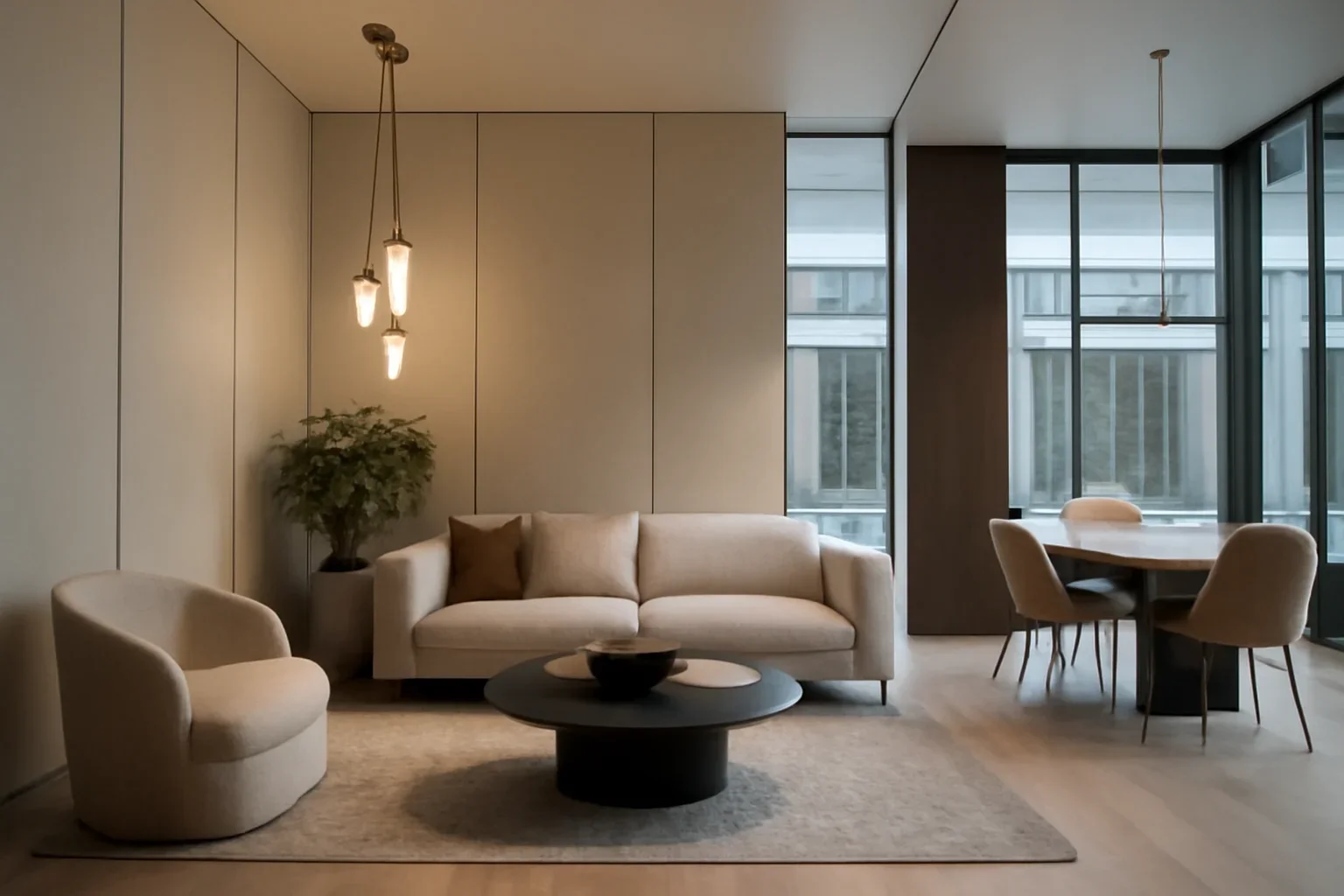 Commercial Interior Design concept interior with premium styling and realistic detail