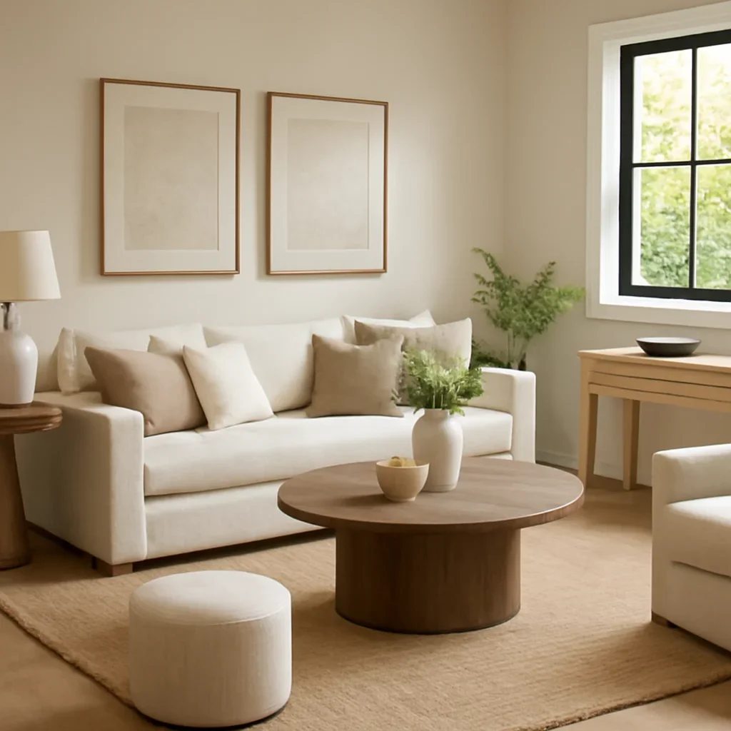 Custom Home Interior Design layout and design details shown in a realistic interior scene