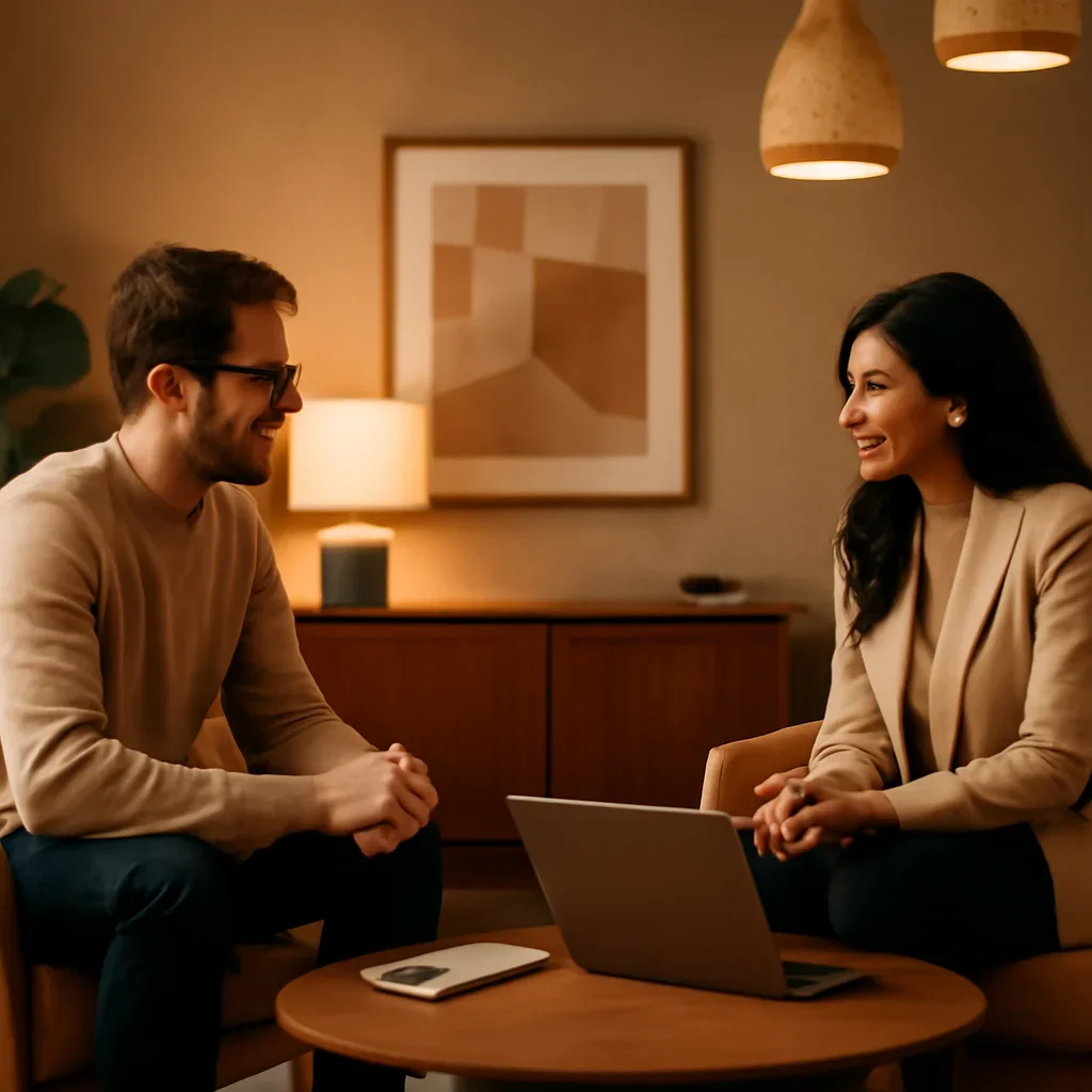 Warm consultation setting for a Developer Marketing Design project