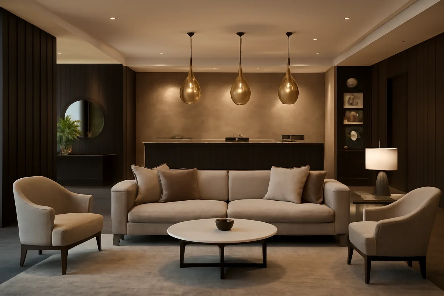 Hospitality Interior Design concept interior with premium styling and realistic detail