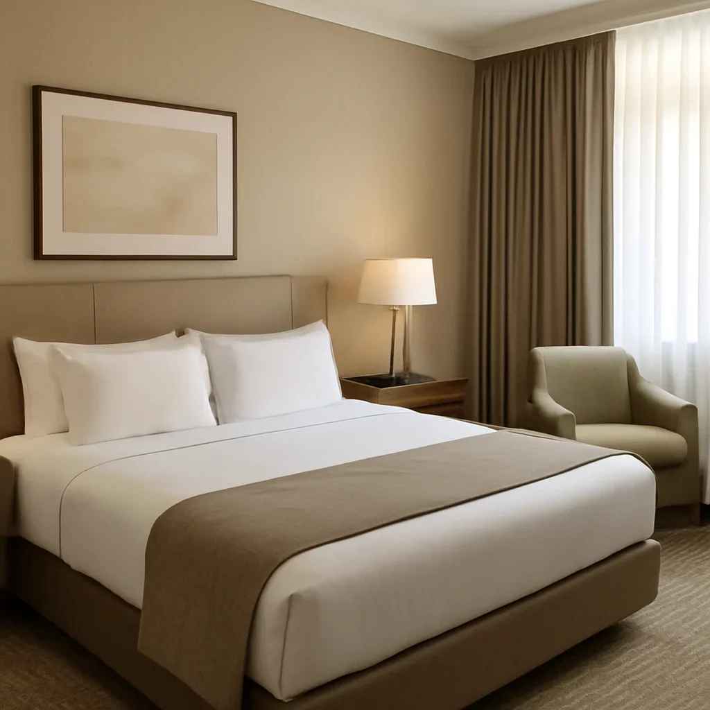 Hospitality Interior Design layout and design details shown in a realistic interior scene