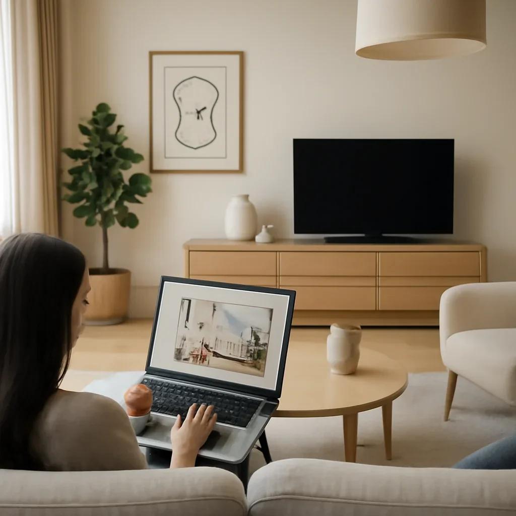 Supporting blog image illustrating how online interior design works in canada with design details and polished composition
