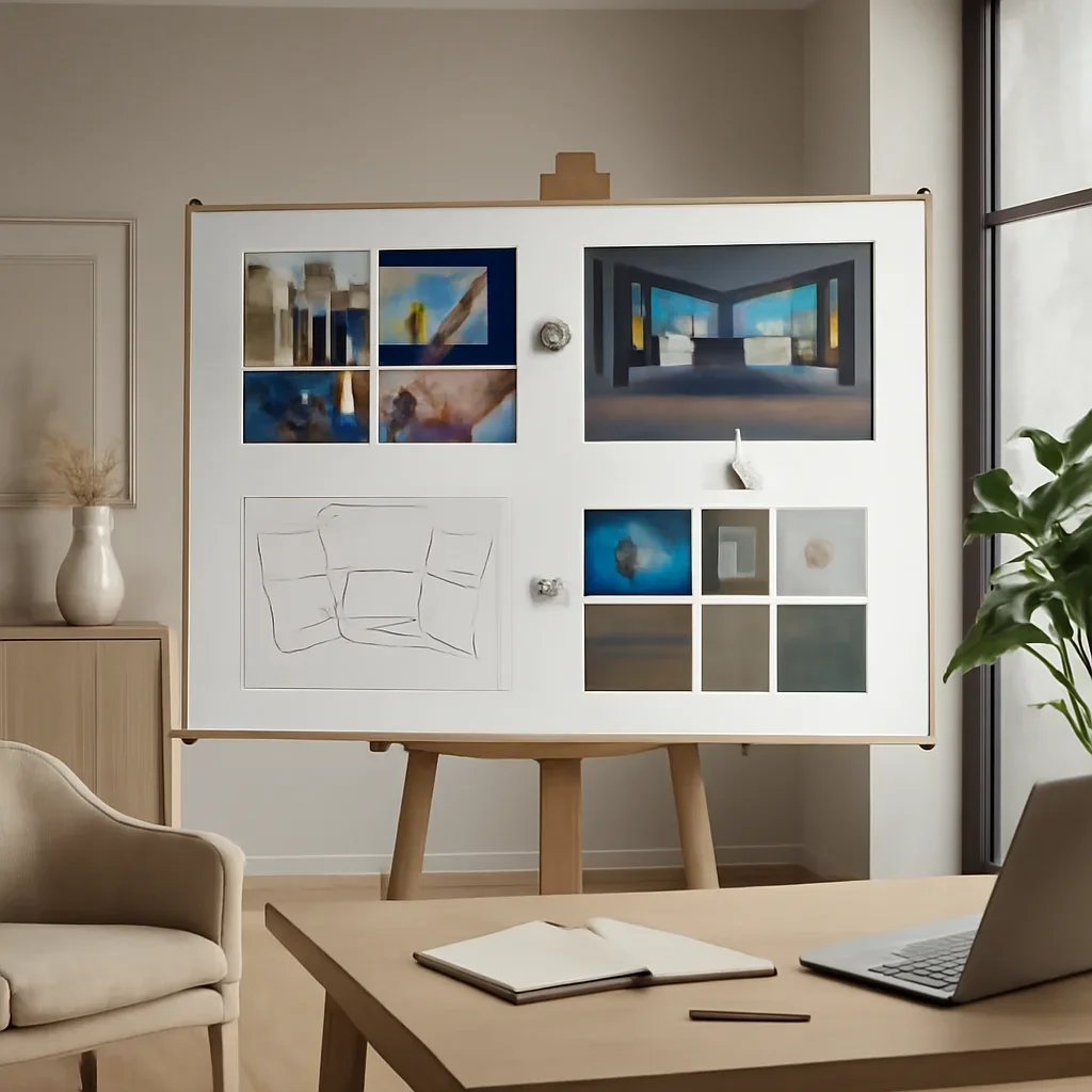 Immersive Brand Experiences workflow and design deliverables in a polished interior setting