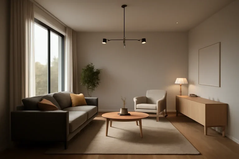 Editorial image for article lighting rules for better 3d interior renders in a modern interior or digital design context