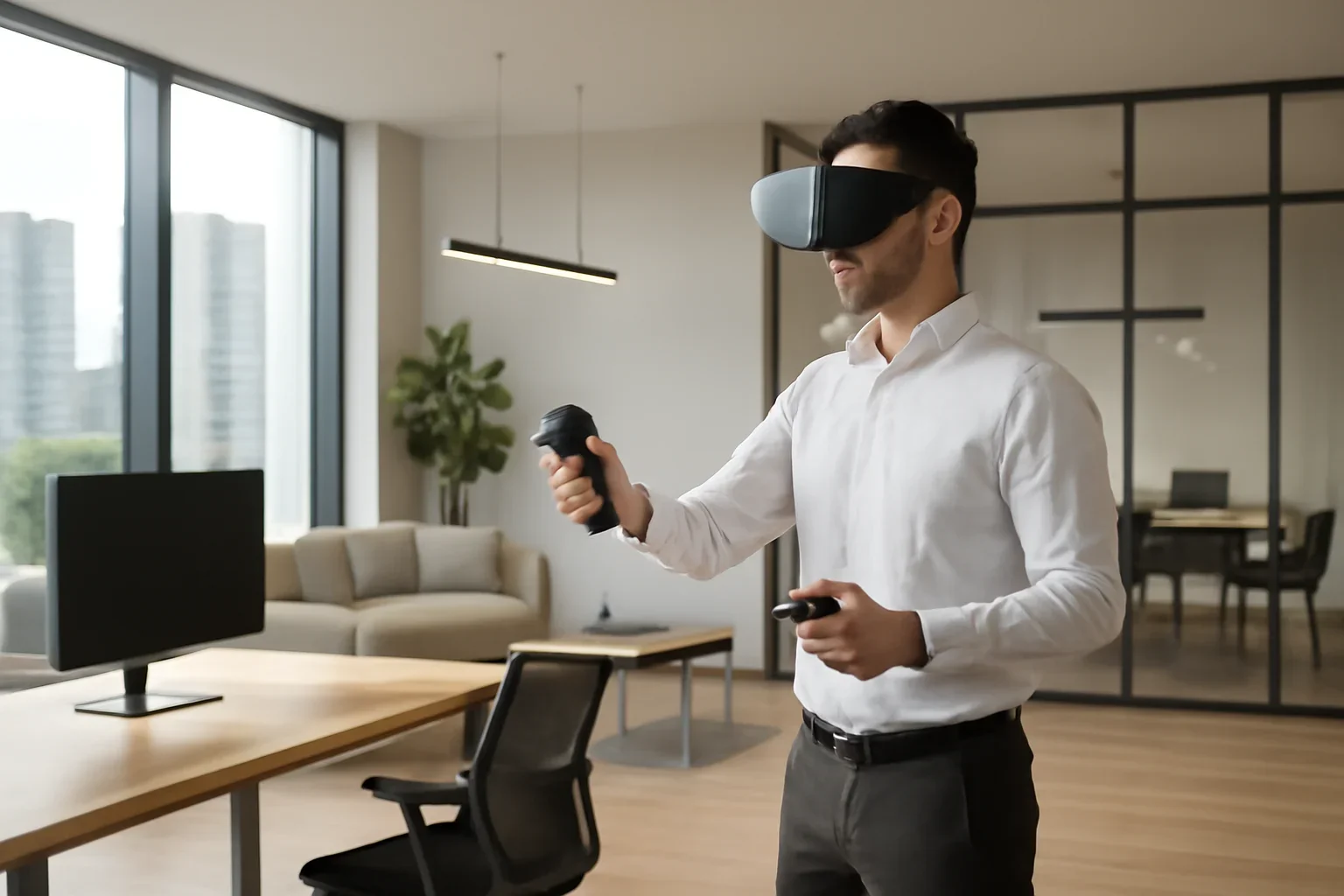 Representative case study image for case study: office vr walkthrough with polished visualization