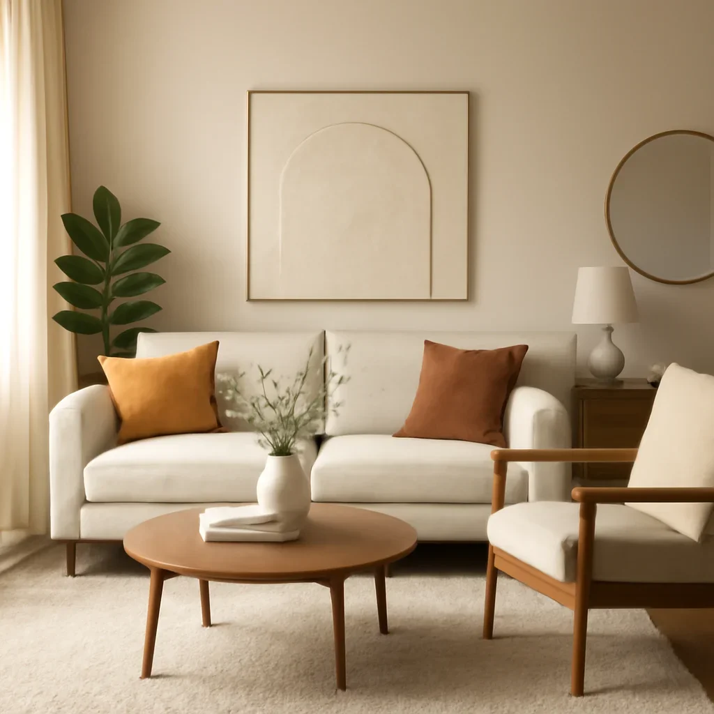 Consultation-ready interior setting related to Online Interior Design
