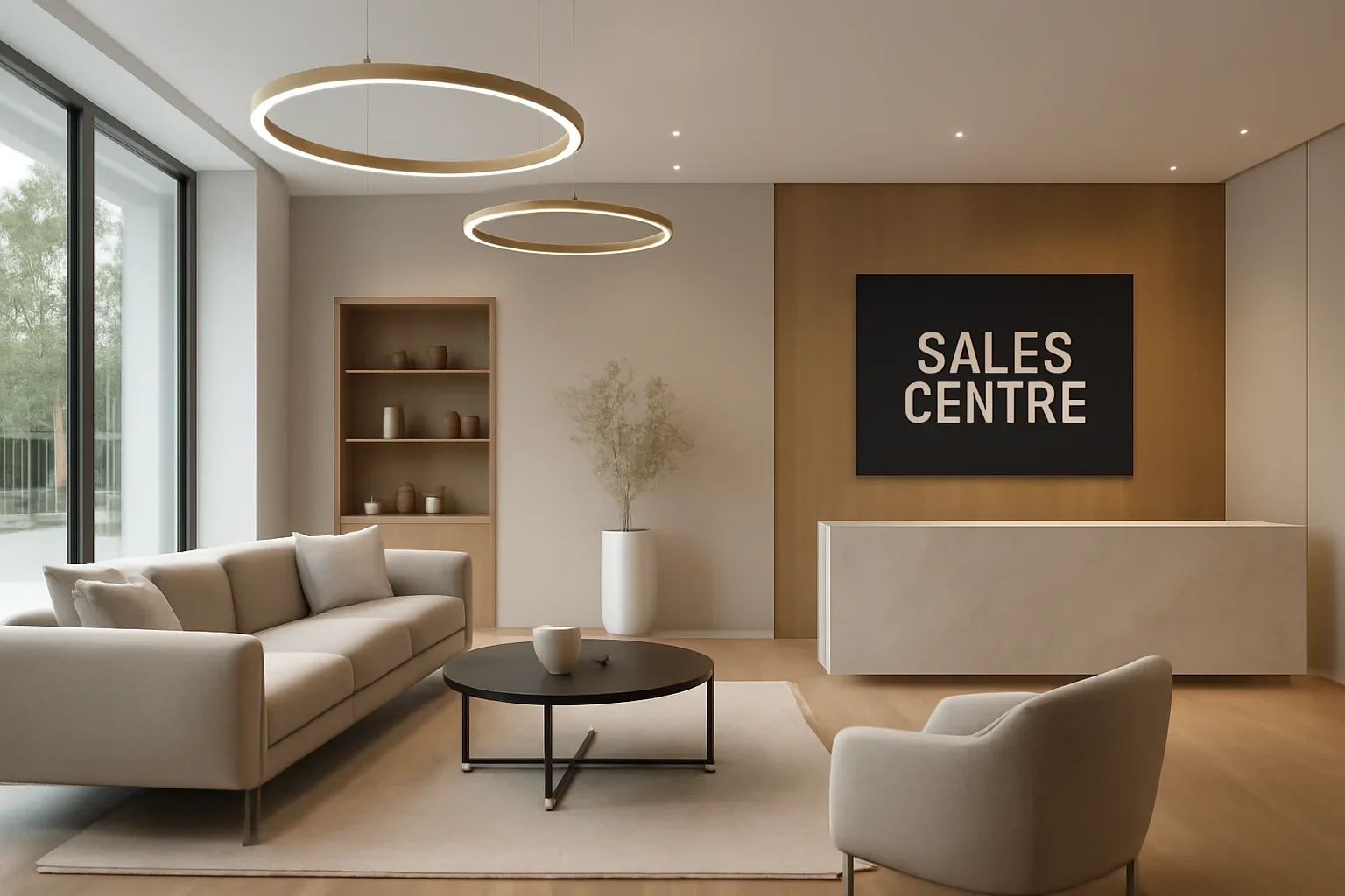 Sales Centre Design interior concept for a Canadian project