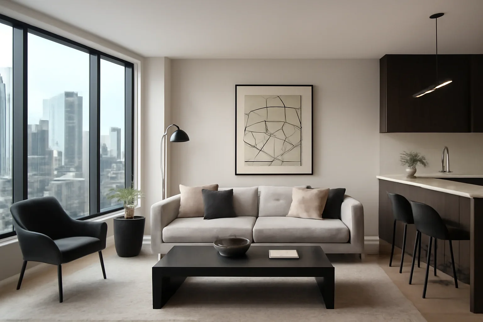 Canada-wide remote interior design concept with city-inspired modern interiors