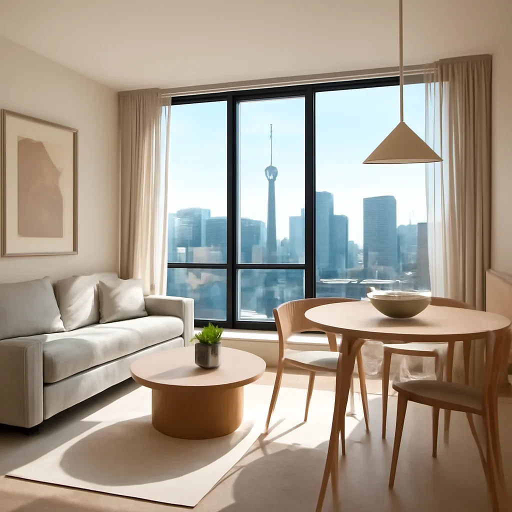 Collection of interior concepts representing projects in major Canadian cities