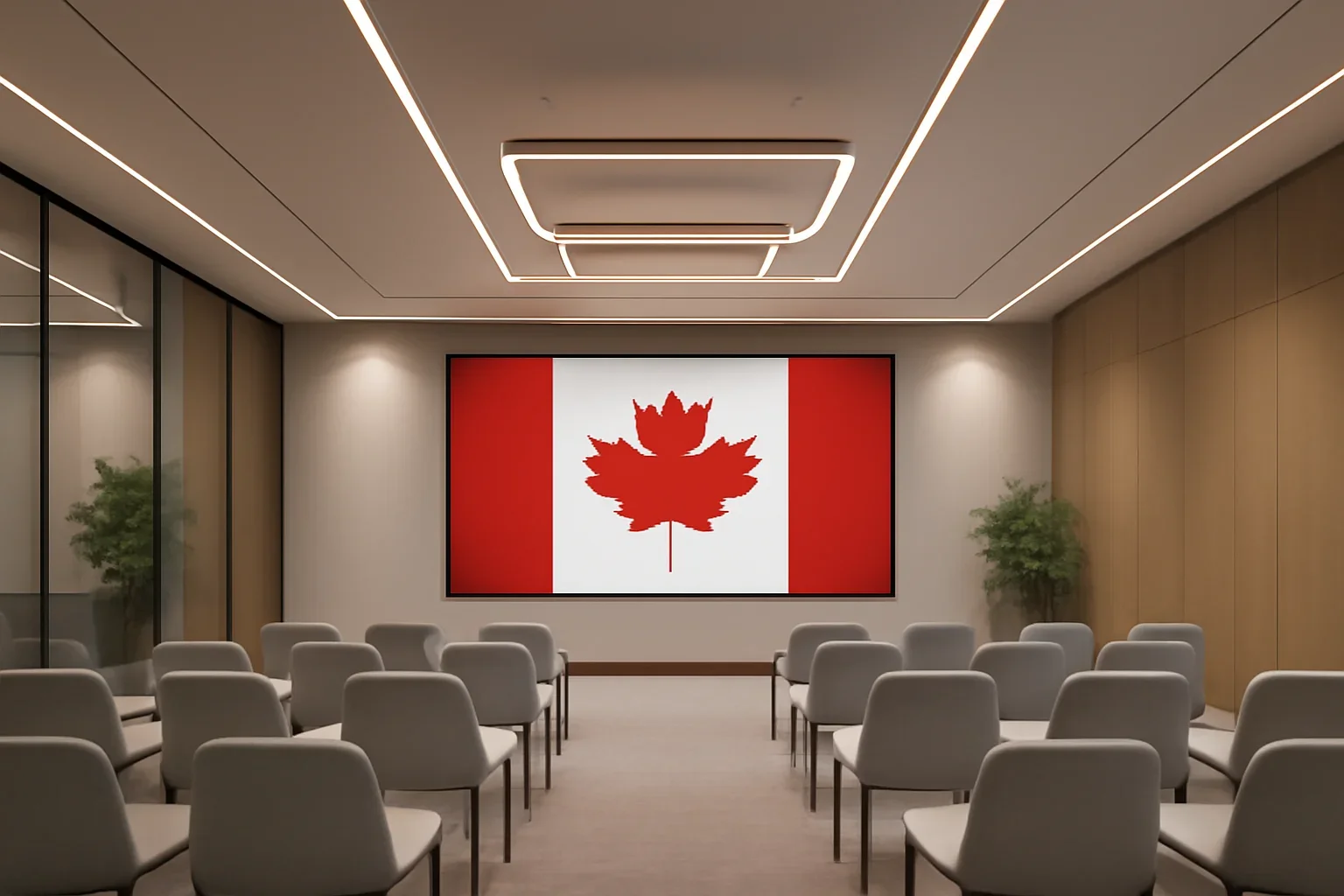 Virtual Event Space Design interior concept for a Canadian project