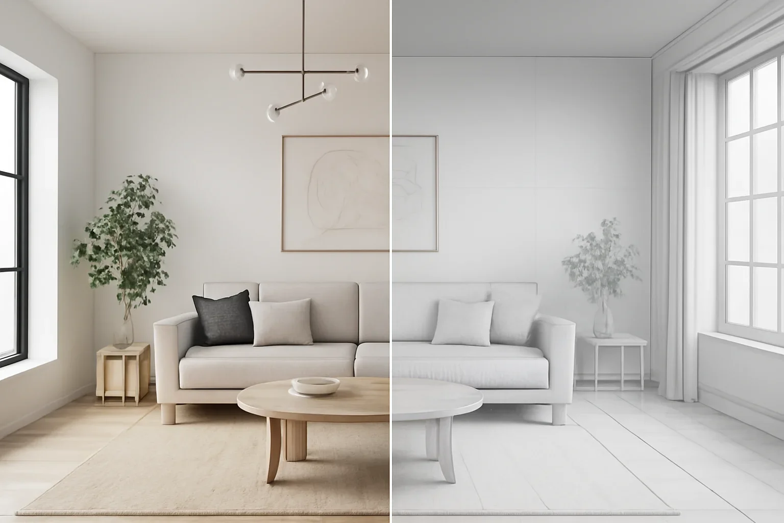 Editorial image for article virtual staging vs 3d rendering: which one do you need? in a modern interior or digital design context